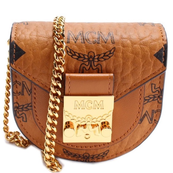 MCM Tan Leather Crossbody Bag / bracelet - Picture 1 of 6